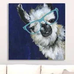 Kirklands Home Canvas Art|Gentlemen Llama Canvas Art Print