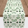 Clearance Geometric Shamrock Table Runner, 72 in. St Patricks Day Decorations