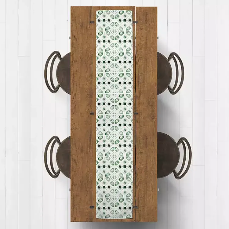 Discount Geometric Shamrock Table Runner, 90 in. St Patricks Day Decorations