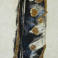 Kirklands Home Framed Art|Gilded Feathers Canvas Art Prints, Set of 2