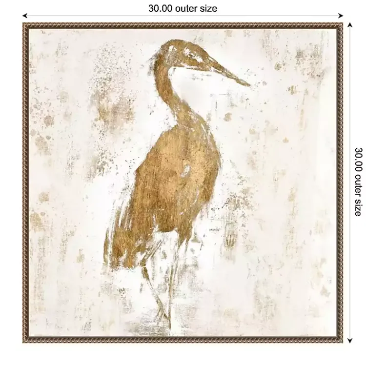 Kirklands Home Canvas Art|Gilded Heron I Canvas Art Print