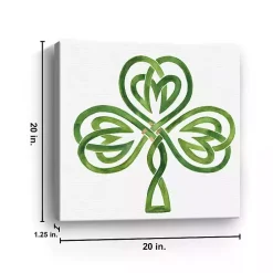 Discount Gilded Shamrock Canvas Art Print St Patricks Day Decorations