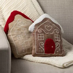 Online Gingerbread House Christmas Pillows, Set of 2 Christmas Pillows