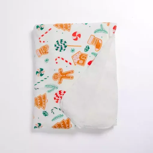 Best Gingerbread Sherpa Plush Throw Blankets & Throws