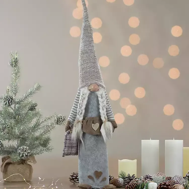 Hot Girl Gnome with Toy Bag Figurine Christmas Decorations