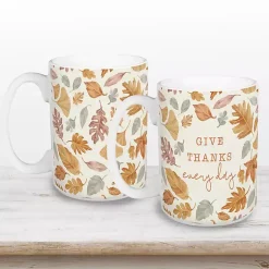 Give Thanks Every Day Mugs, Set of 2 Fall