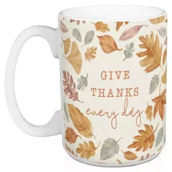 Give Thanks Every Day Mugs, Set of 2 Fall