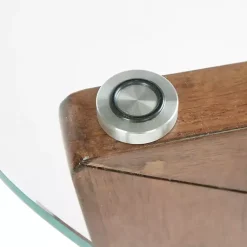 Kirklands Home Coffee Tables|Glass Triangular Walker Coffee Table Brown