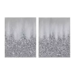 Kirklands Home Canvas Art|Glimmer Gradient 2-pc. Abstract Wall Art