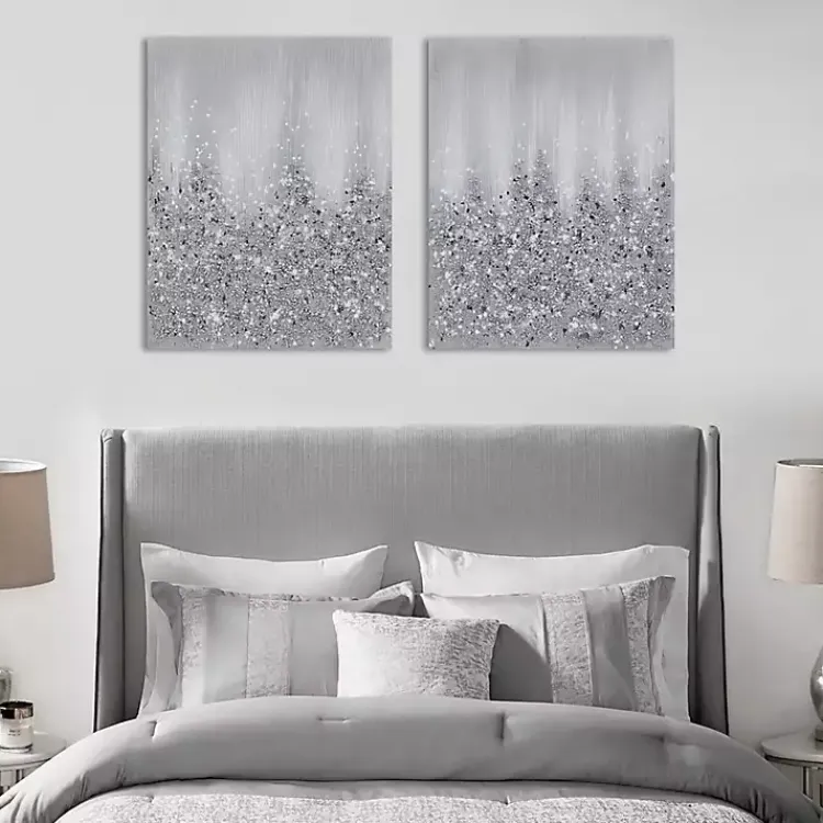 Kirklands Home Canvas Art|Glimmer Gradient 2-pc. Abstract Wall Art