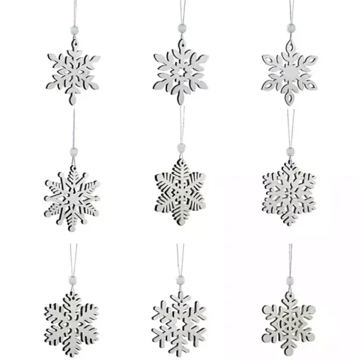 Sale Glitter Snowflake 18-pc. Christmas Ornament Set Christmas Ornaments