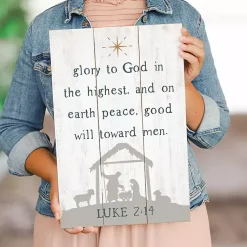 Outlet Glory to God Nativity Wall Plaque Christmas Art & Wall Decor