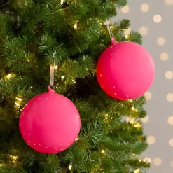 Online Glossy Ball 2-pc. Ornament Set, 6 in. Christmas Ornaments