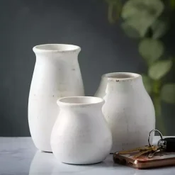 Outlet Glossy Curved Vases, Set of 3 Vases