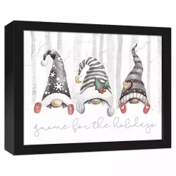 Sale Gnome for the Holidays Framed Canvas Art Print Christmas Art & Wall Decor