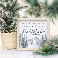 Sale Go Tell It On The Mountain Wall Plaque Christmas Art & Wall Decor