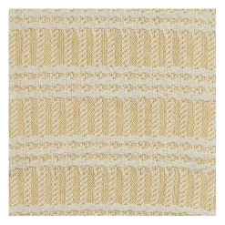 Hot Gold and Ivory Striped Cotton Throw Blankets & Throws