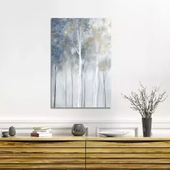Kirklands Home Canvas Art|Gold and Silver Forest Canvas Art Print