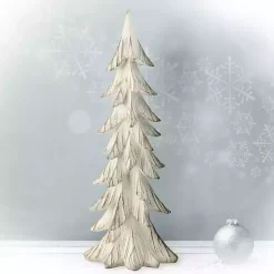 Best Gold and White Weathered Christmas Tree Christmas Decorations