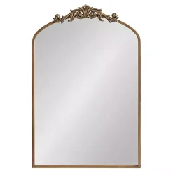 Kirklands Home Decorative Mirrors|Arendahl Arched Mirror, 24x36 in. Gold