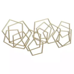 Kirklands Home Wall Plaques|Astraga Pentagon Plaque Gold