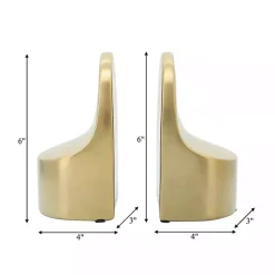 New Ceramic Curved Bookends Decorative Accents
