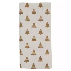 Outlet Gold Christmas Tree Napkins, Set of 4 Christmas Dining & Entertaining