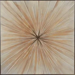 Kirklands Home Canvas Art|Gold Contemporary Burst Framed Canvas Art Print