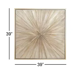 Kirklands Home Canvas Art|Gold Contemporary Burst Framed Canvas Art Print