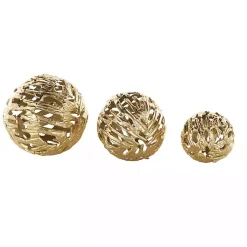New Cut-Out Metal Orbs, Set of 3 Bowl Filler