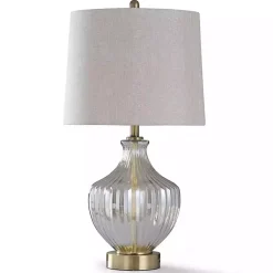 Kirklands Home Table Lamps|Gold Glass Traditional Table Lamp Tan