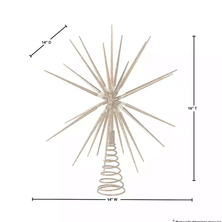 Sale Glitter Starburst Tree Topper Christmas Tree Decorations