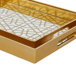 Hexagon Large Print 2-pc. Tray Set Decorative Trays