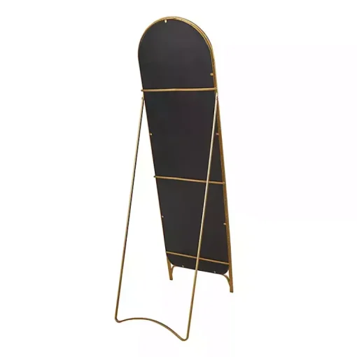 Kirklands Home Full Length & Floor Mirrors|Gold Metal Arch Leaner Mirror