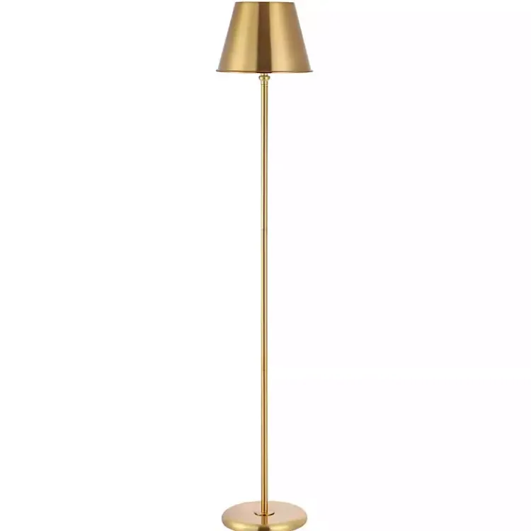 Kirklands Home Floor Lamps|Metal Asher Floor Lamp Gold