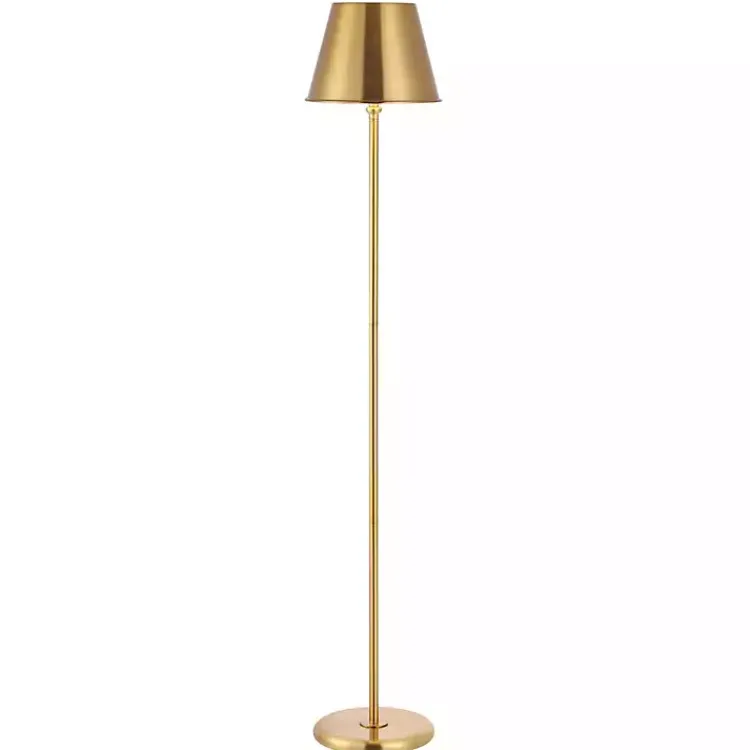 Kirklands Home Floor Lamps|Metal Asher Floor Lamp Gold