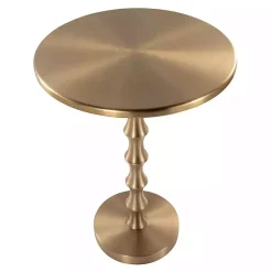 Kirklands Home Accent & End Tables|Metal Bamboo Accent Table Gold
