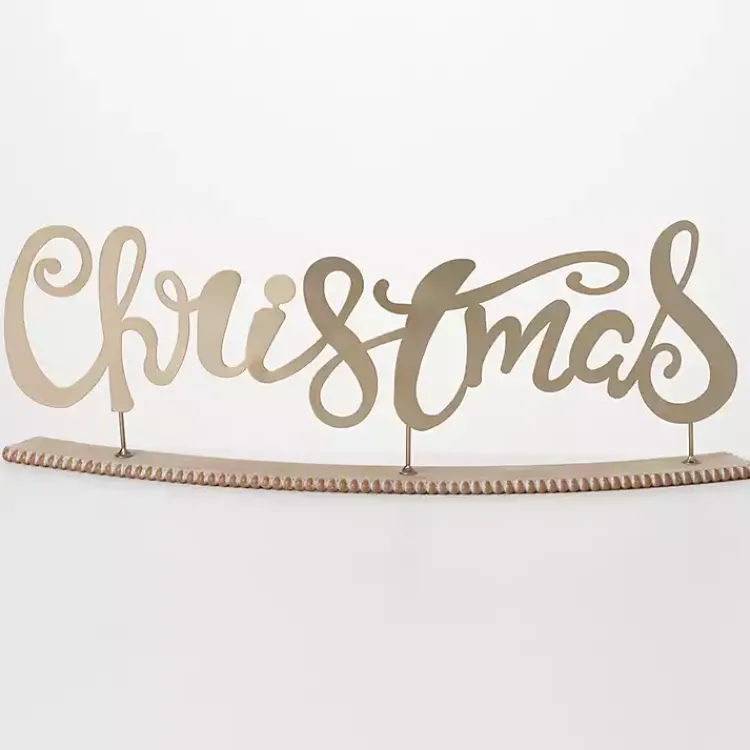 Hot Metal Christmas Tabletop Sign Christmas Decorations