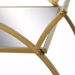 Kirklands Home Kitchen Islands & Bar Carts|Gold Metal Circular Bar Cart