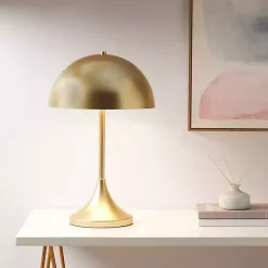 Kirklands Home Table Lamps|Metal 2-Light Dome Table Lamp Gold