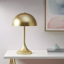 Kirklands Home Table Lamps|Metal 2-Light Dome Table Lamp Gold