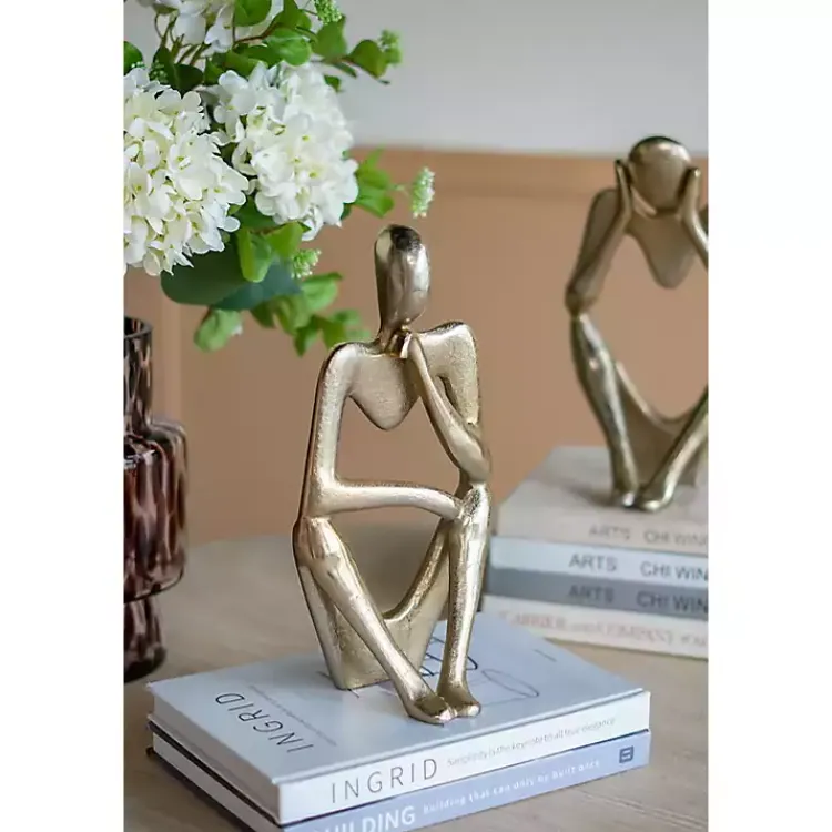 Hot Metal Pondering Figure I Sculpture Statues & Figurines