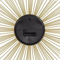 Kirklands Home Clocks|Gold Metal Sunburst Wall Clock