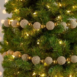 Metallic Glitter Ball Garland Christmas Tree Decorations