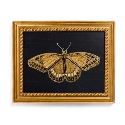 Kirklands Home Framed Art|Gold Moth Framed Art Print