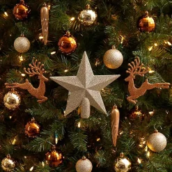 Hot 40-pc. Christmas Ornament & Star Topper Set Christmas Ornaments