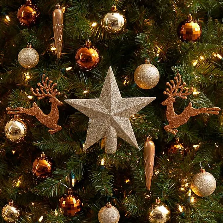 Hot 40-pc. Christmas Ornament & Star Topper Set Christmas Ornaments