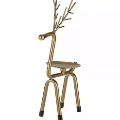 Reindeer Pillar Candle Holder, 10 in. Christmas Decorations