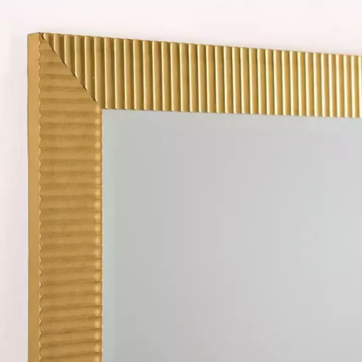 Kirklands Home Full Length & Floor Mirrors|Gold Ribbed Devin Profile Leaner Mirror