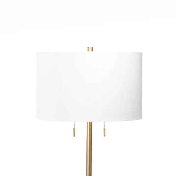 Kirklands Home Floor Lamps|Gold Sleek Modern Floor Lamp White